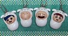 クレヨンしんちゃん　おくるみbabyスイング　ガシャポン　4体セット