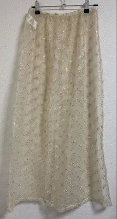 BEAMS HEART ビームスハート チュールスカート レース 花柄 重ね着