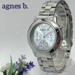 電池交換済656 agnes b. アニエスベー クロノグラフ クォーツ 腕時計のサムネイル