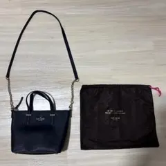 ケイトスペード ニューヨーク 2WAY ショルダーバッグ ブラック 保存袋付きのサムネイル