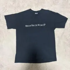 GILDAN ロゴプリント Tシャツ ネイビー M