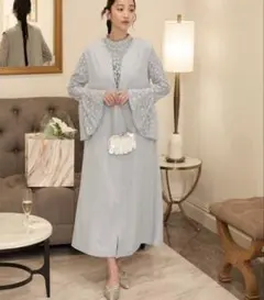 結婚式　ワンピース　美品　レース