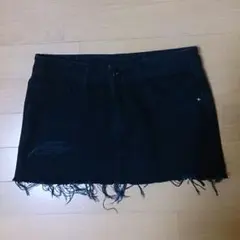 AZUL by moussy*黒デニムミニスカート