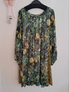 極美品 シフォンチュニック アズノウアズ F