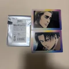 進撃の巨人Re:lighting クリアカード2枚セット　リヴァイ&エルヴィン