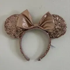 ディズニー カチューシャ ピンク スパンコール