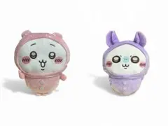 【新品・タグ付】ちいかわ パジャマBIGぬいぐるみ ちいかわ＆モモンガセット