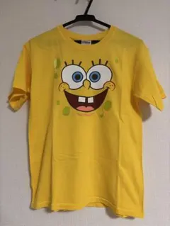 スポンジボブ Tシャツ 半袖 フェイスプリント イエローのサムネイル