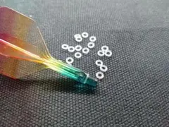 ダーツのシャフトやチップの緩みを防止するシリコン製のOリング