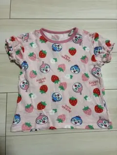 アンパンマン ドキンちゃん いちご柄 Tシャツ