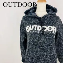 アウトドア サガラ刺繍 スウェット 裏起毛 長袖プルオーバーパーカー 5563