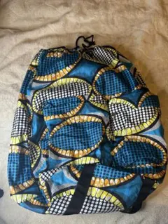 アフリカン柄 巾着リュック ナップサック 大きめ 個性派