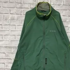 コロンビア　マウンテンパーカー　グリーンXL ロゴ刺繍アウトドア0220
