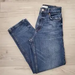 ZARA　マムフィット デニムパンツ 32