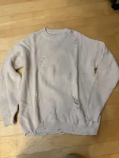 【4/30最終価格！】ZARA ダメージ　リブ編みセーター