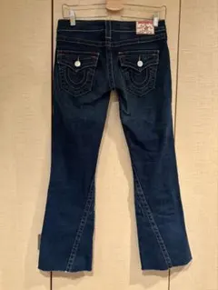 [タグ付き]トゥルーレリジョン　デニム　ローライズ　幅広　ブーツカット　31 True Religion - トゥルーレリジョンデニムパンツUSA製