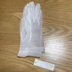 ホワイト シフォン ウェディンググローブ