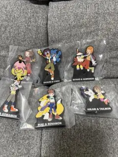 一番くじデジモン　ラバースタンド6点