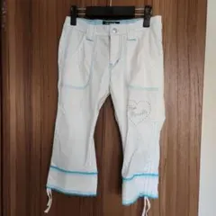 ポンポネット　キッズドロストパンツ140(S) ホワイト系