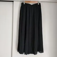 GRL グレイル　プリーツロングスカート　M　ブラック