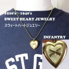 スウィートハートジュエリー 40s WW2 US ARMY陸軍イーグルエンブレム 