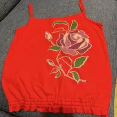 un dix cors キャミソール レッド 花柄のサムネイル