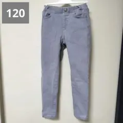 GU 裏起毛 パンツ キッズ 120 紫