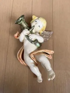 陶器製 天使の置物 祈る天使 フィギュリン 西洋アンティーク - メルカリ