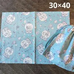 ランチョンマット＆給食袋セット　女の子　スノードーム　小学校　幼稚園　保育園