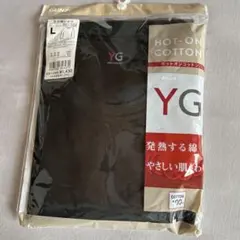 GUNZE YG ホットオンコットン 9分袖シャツ ブラック L