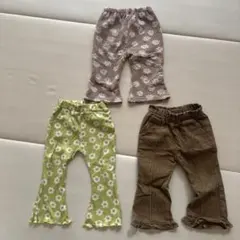 フレアパンツ3点セット　80cm、90cm