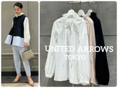 24ss未使用◆定価2万◆ユナイテッドアローズ◆オーガンジーフリルリボンブラウスのサムネイル