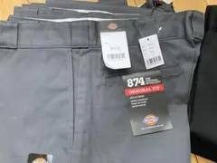 新品未使用　ディッキーズ874 ORIGINAL FIT 38x32 チャコール