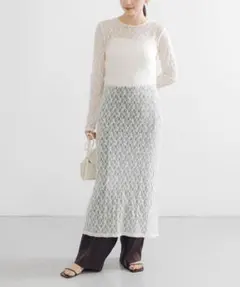 【'25/¥9900】アーバンリサーチ ストレッチレースカットワンピース