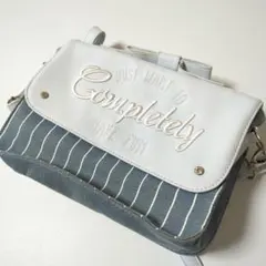 ストライプデザイン ショルダーバッグ