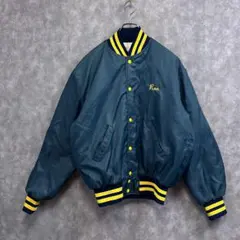 Holloway USA製 刺繍ロゴ ナイロンスタジャン L メンズ古着