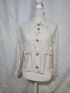 ZARA レーヨン×リネン ジャケット サイズM