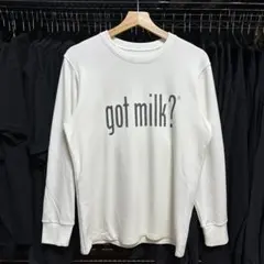 【即発】got milk ホワイト スウェット M相当