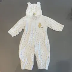 プーさんロンパース＆帽子セット　70