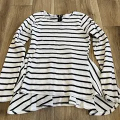 ストライプ柄長袖トップス Fサイズ