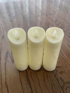 LED プラスチック キャンドル 3個セット
