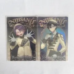 【にじさんじウエハース第1弾】渡会雲雀・四季凪アキラ メタリックプラカード