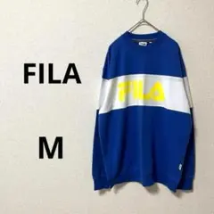 FILA フィラ　スウェット　トレーナー　ブルー　M ユニセックス ゆるダボ