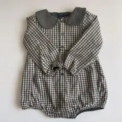 Maison Marelle チェック柄ロンパース 36m マレル