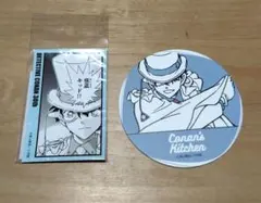 名探偵コナン　コナン展　コマステッカー　コナンズキッチン　コースター　怪盗キッド