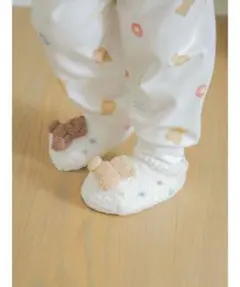 【新品未使用】ジェラートピケ　ベビー　【BABY】シリアルベアソックス