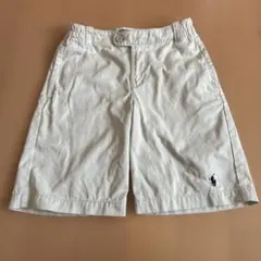 140サイズ ラルフローレン　ハーフパンツ ベージュ 100%コットン