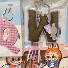 ラブブ　PIN FOR LOVE アルファベットペンダント　イニシャルキーリング