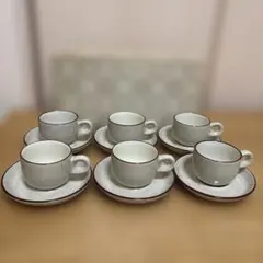 ノリタケ フォルクストーン　デミタス　カップ&ソーサー　セット 6客セット