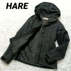 HARE ハレ　マウンテンパーカー　ジャンパー ジャケット　ハーフ　メンズM 黒のサムネイル